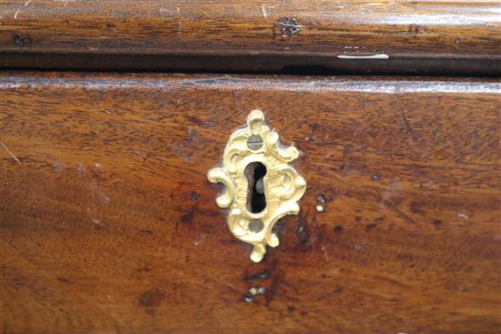 A George III mahogany chest, W.85cm